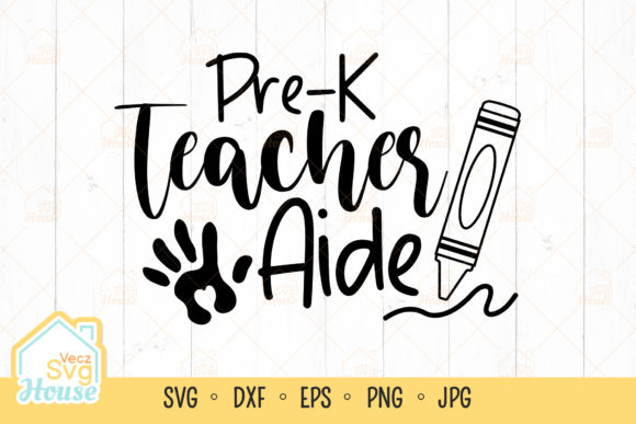 Pre-k Teacher Aide Paraprofessional Svg
