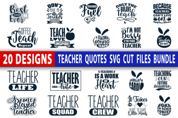 Teacher Quotes Svg Design Bundle Review