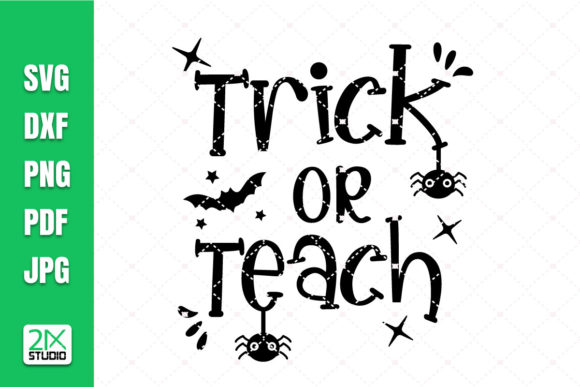 Trick or Teach SVG: Halloween Design for Real Embroidery Projects